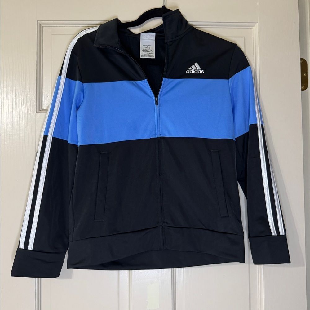 Kids Boys Adidas Zip Up Jacket Sz 10/12